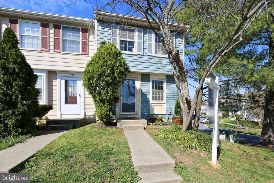 Refreshed and renewed! This beautiful end-of-row townhome is a gem within the quaint community of Saddle Creek.  Entering through the front door is a welcome relief, with newer ash-toned flooring from the foyer through the kitchen, stainless steel appliances and newer carpet, your eye will draw you into the home and highlight its cozy charm. The light and airy layout is accentuated by an expansive sliding glass door leading to the spacious deck, ideal for your morning coffee or evening social gatherings. The upstairs master suite has been updated with a newly configured dressing area, secondary closet and entrance to the bathroom. The well-proportioned secondary bedroom offers a full wall of closets and a sunny picture window. The newer wall-to-wall carpeting features up the stairs and throughout the second floor. The primary bathroom has been refreshed with newer ash-toned flooring, wood vanity and granite countertop. Proceeding to the lower level, you will be surprised by the flexibility of the space! Bedroom number three, on the lower level, features a picture window, ample closet space, newer carpeting and a door to the second outdoor living area. The lower level bathroom offers a newer granite countertop, a glass-enclosed shower and ash-toned flooring. The laundry room is roomy enough for a folding and sorting station or storage. Who doesn't love a multi-use outdoor living zone? Start your backyard garden, relax under the shade of the deck and even enjoy a crackling fire. The updates you need are all here with the convenience of close proximity to Columbia, Laurel, Route-29 and the ICC.  Welcome home!