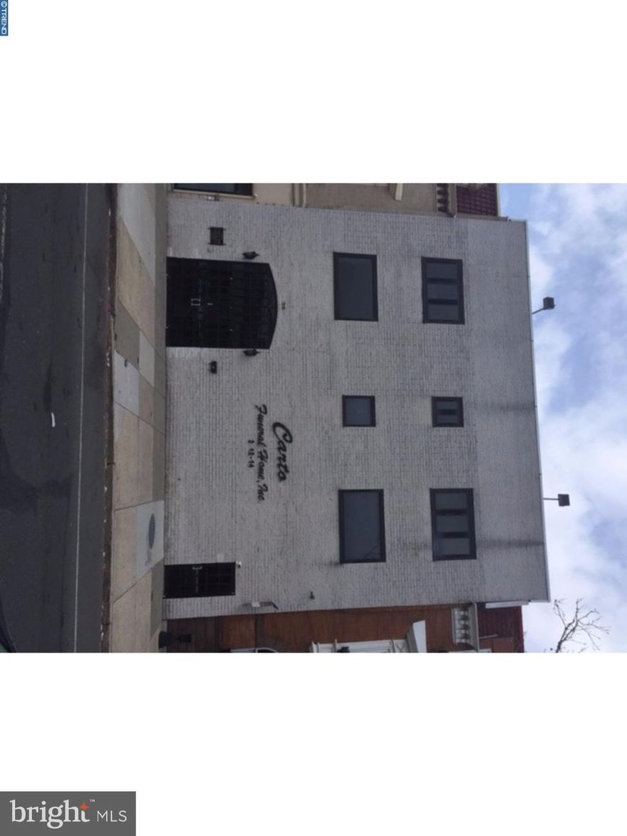 this property is currently used as a funeral parlor,four story building over 10,000 square feet with working elevator.Renovations were done on building in 2004, First level is funeral parlor and second level is viewing area with office, basement is large prep area with offices. Property lot size is 45 x 80 great development opportunity multi uses 15-20 apartments or commercial application or condo conversion come set up appt!!!!