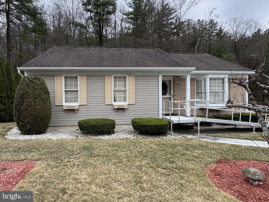 This ranch is being sold as is but offers so much!  Located in the Yorktowne development of Pottsville, this 1,124 sq foot ranch offers a large kitchen with ceramic tile and plenty of cabinets, a nice sized living room with ornamental fireplace, three nice bedrooms and an extra-large shower in the bath. On the lower level, you will spend most of your time in the spacious family room.  With access to the rear porch and deck over the little stream, the summer cookouts will be a regular thing! The lower level also offers a Powder Room, Laundry Room and spacious storage basement.   Call today for your private showing.