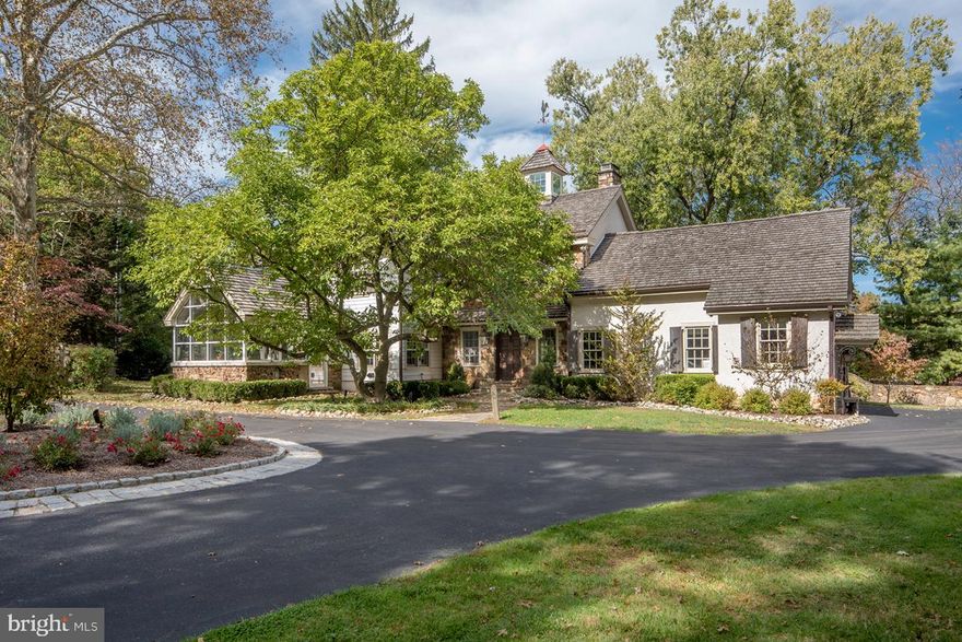 Stunning extensively-upgraded 5 bed 4.5 bath farmhouse-style home with a separate barn & fabulous pool in desirable Radnor Hunt! Boasting a bucolic setting on 4.2 acres, privacy is unrivaled on this ethereal equestrian property that opens a door on old-world charm & architectural character, while exemplifying the best of contemporary living. Thoughtful renovations have infused a whole new level of quality & refinement into what has always been a special gem. These include new lighting, carpeting, flooring, built-ins & pocket doors, all new paint, new front staircase, new laundry room, updated gym, new kitchen & master bath, plus commercial grade-Wifi & security systems! The wonderful family residence offers a generous layout for entertaining, intimate rooms for relaxing & comfortable sleeping quarters for a good night s rest amidst serene nature. Among the many enhancements is a 2016-renovated chef s kitchen featuring custom cabinetry with white lace finish accents, vintage soft blue-finish island cabinetry, elegant quartzite countertops, premium Wolf & Sub-Zero appliances, solid walnut wide-plank floors & a lovely focal fireplace.Host guests effortlessly with an easy flow into the exquisite conservatory-like dining room graced by stone walls, vaulted ceiling & huge windows bathing the space with light. Open archways connect to the family room, kitchen and formal living room centered by a newly refinished fireplace mantle and stonework. Read the paper in the quiet library with fireplace. Retire to your beautiful master suite upstairs, enriched by a fireplace & dramatized by a 20  vaulted ceiling! New custom closets & a gorgeous new spa bath with heated floor, wet room with Japanese soaking tub, new vanity, Kallista hardware, water closet with high-end Kohler toilet/bidet, sauna & sound system enhance the luxury experience. Three more spacious bedrooms & upscale baths round out the upper level. Complementing this wonderful family retreat is a separate multifunctional barn with a star-of-the-art AV system, stable area, 3-bay garage & Tuscan-inspired vaulted stone/brick loggia overlooking the sparkling 60  pool for the ultimate summertime pleasure (additional square footage!). Likening a private lodge, the upper loft with a vaulted beamed ceiling, stone fireplace, massive bar & balcony facing the pastoral grounds is great for parties. Built-in beds can accommodate overnight guests. 623 Sugartown is a rare find for the nature lover & horse enthusiast, with access to acres of trails for riding & walking just beyond this incredible property. Many upgrades have been completed by the current owners. Please see the list of improvements included under documents.