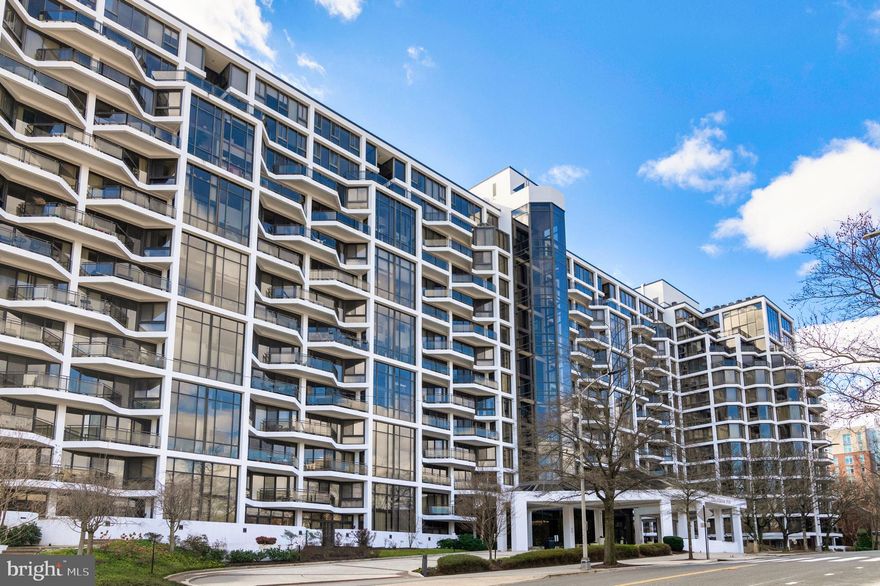 Views, views, and more views! Completely updated, move in ready!! One-level, highly sought-after floor-plan! Northeast corner unit boasting a welcoming foyer, White Oak / wide plank flooring throughout, preferred white cabinetry / Quartz counters, high-end stainless-steel appliances, spacious kitchen, two bedrooms, two recently renovated baths, two generous sized balconies and two convenient parking spaces. Enjoy sun-filled mornings from the primary suite/balcony and evening sunsets from the North-facing living space/balcony. Walls of glass offer panoramic views of Rosslyn / National Cathedral / Key Bridge. The expansive living/dining room combination accommodates multiple seating areas, while a cozy northeast corner nook in the main living area is perfect for observing the neighborhood, relaxing, or entertaining guests. The updated and remodeled kitchen intelligently divides the living space, offering abundant counter space, cabinets, and an additional eat-in area. The East balcony is conveniently located off both the kitchen and primary suite. The spacious primary suite features an en-suite bath, walk-in closet, an additional large closet, walk in shower, double vanities and a seated vanity area. The second bedroom and second hall bath are immediately forward of the foyer, with a large closet in the hallway outside the second bedroom. An additional closet in the bedroom ideal for a guest suite, office, or second bedroom. Ample storage unit on the lobby level. The location on Key Blvd. offers a unique blend of residential areas adjacent to a business/commercial corridor. Walk to shopping, restaurants, and services. A two-block stroll takes you to Metro's Orange, Blue, and Silver Lines, providing direct access to Dulles and National Airports, with easy access to I-66 and I-95. Enjoy nearby green space at Theodore Roosevelt Island with a bike/running trail and a perfect spot to watch the Fourth of July fireworks at the Iwo Jima Memorial. Your condo fee covers a wealth of amenities, including a pool, tennis/pickle ball court, gym/Jacuzzi/sauna, nicely landscaped grounds, and all utilities plus Verizon Fios (excluding electricity). Benefit from 24/7 concierge service, making this residence a truly exceptional and convenient living experience. Listing Agent is Owner.