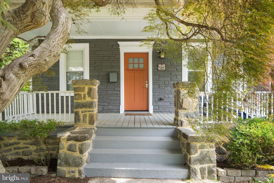 Must See! Welcome to this rare and timeless 1917 Craftsman bungalow nestled in the heart of Northwest DC’s highly sought-after 16th Street Heights neighborhood. A proud reflection of the American Craftsman Movement, this home beautifully balances original charm with thoughtful modern updates—a rare gem with a story to tell.  
Featuring beautiful hardwood floors, energy-efficient windows and high-quality exterior doors, updated systems and appliances, and classic details throughout, this home is gracious in its flow, generous in space, and filled with natural light. 
The main level boasts a light-filled open floor plan perfect for both entertaining and everyday living. The chef’s kitchen is a standout, equipped with premium Big Chill appliances—including an induction stove—and oversized sliding glass doors that open to a full-width rear deck overlooking the backyard.
Upstairs, you'll find generously sized bedrooms, including a gracious primary suite with two walk-in closets and a newly renovated spa-like bathroom. Additional highlights include upstairs laundry and a well-appointed hall bath.
A versatile bonus room on the main level offers flexibility as a home office, den, or mudroom. The fully finished lower level includes a separate entrance, additional bedroom, full bath, and spacious living area—ideal for guests, in-laws, au pairs, or teens.
Part of the American Craftsman Movement, which emphasized simplicity, handwork, and harmony with the surrounding environment, this home offers a timeless aesthetic.