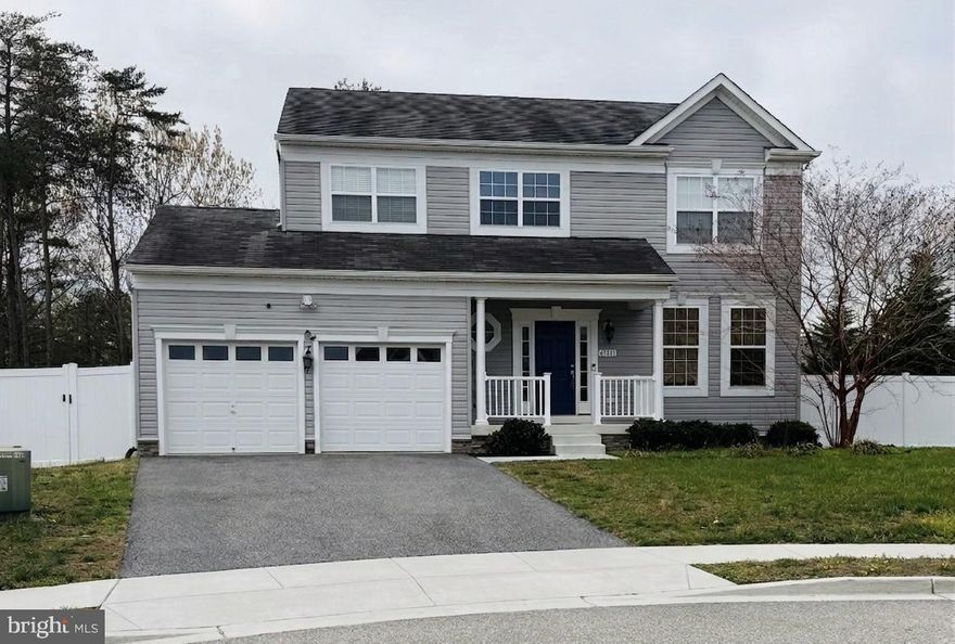 ***PROFESSIONAL PHOTOS COMING SOON***  Welcome Home...Come Fall in Love With This Beautiful Colonial Nestled On A Peaceful Cul-De-Sac In The Highly Desirable Greenbrier Community.  This spacious 4-bedroom, 2.5-bath Colonial offers over 2,424 square feet of beautifully designed above-grade living space, complemented by an additional 1,128 square feet in the lower level ready for your personal touch, providing a grand total of 3,552 square feet of exceptional living potential!  A charming front porch sets the tone, perfect for relaxing and greeting neighbors.  Gleaming hardwood floors as well as fresh new carpeting welcome you and flow seamlessly into the open-concept kitchen, dining area, and family room, ideal for both everyday living and entertaining.   A separate formal living room offers flexible space for a home office, playroom, or additional sitting area.  The kitchen is thoughtfully designed with granite countertops, stainless steel appliances, a center island with breakfast bar, and a spacious pantry.   Upstairs, the primary suite serves as a private retreat, featuring a soaking tub, separate shower, and dual vanities. The secondary bedrooms are generously sized, providing comfort and versatility for family or guests.   Step outside to a stained deck overlooking a fenced, level backyard, perfect for gatherings, relaxation, and outdoor fun.   Additional highlights include dual-zone heating and cooling for optimal comfort; full unfinished lower level with bathroom rough-in, ready for your dream game room, gym, or media space, and a 2-car garage with extended driveway for added convenience.   This move-in ready gem truly combines comfort, and style, and is located just minutes from NAS Patuxent River, with easy access to the best of Southern Maryland, including Leonardtown, Historic St. Mary’s City, Solomons, Point Lookout, nearby parks, marinas, waterfront dining, museums, shopping, entertainment, and so much more.   Ready For New Ownership.  Don't Miss Out.  Turn-Key Ready.  Will Not Last Long.  **SOLD AS-IS.**