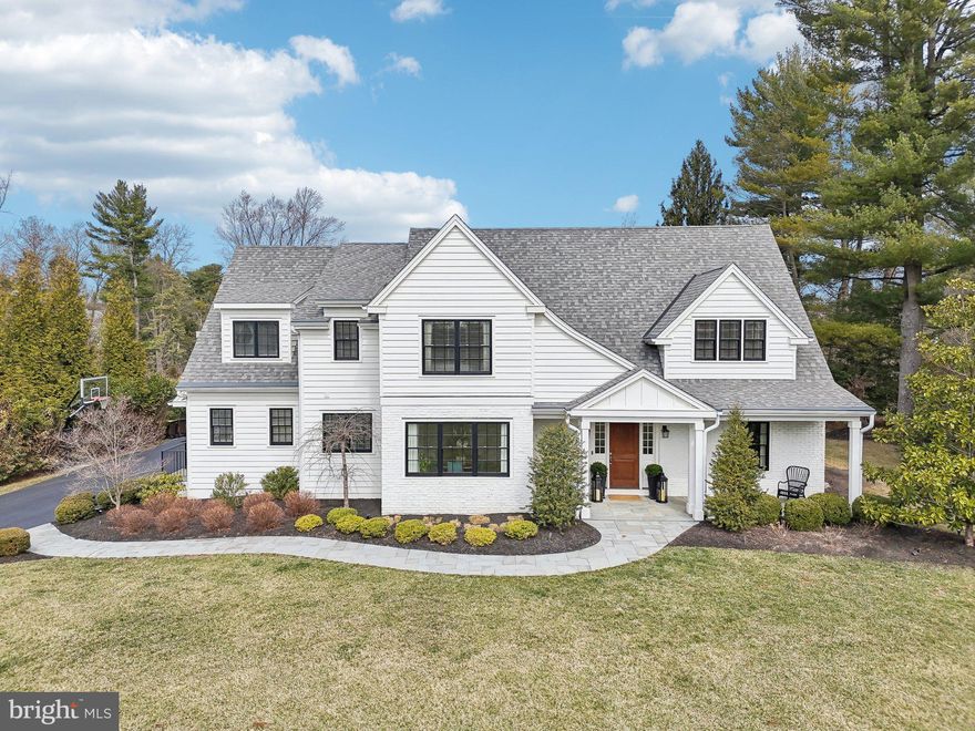 Welcome to 111 Steeplechase Rd- an absolutely stunning, nine year old custom home in the uber-desirable neighborhood of Shand Tract within TE schools. This stunning 5 bedroom, 4.2 bathroom home is exactly what you have been waiting for. Offering wide plank/random width white oak hardwood flooring that extends throughout the first and second levels, extensive wainscoting, 9ft+ ceilings, exposed brick wall, built-in bookcases/cubbies/closets throughout, and a whole house generator- no detail was missed! The first floor offers bright formal living and dining rooms- perfect for entertaining while the gourmet kitchen with custom inset cabinetry, island seating, commercial grade appliances, quartz counters, adjoining butler's pantry, and walk-in pantry with shelving- are absolute show stoppers. The open floor plan allows the kitchen to flow effortlessly into the breakfast room with exposed brick wall and the expansive family room with gas fireplace, vaulted ceiling, bookcase and french doors that lead to the rear yard and patio. The first floor is completed with a professional office making your work from home transition seamless, a command center with a built-in, wrap-around desk and stackable washer/dryer, formal and informal powder rooms, and mudroom with built-in cubbies and rear staircase. The second level offers a magnificent primary suite with his and her closets with built-in closest systems and a luxurious marble bathroom with dual vanities, soaking tub, and spa-like shower. This level is completed with 4 other spacious bedrooms- three of the bedrooms being en-suite offering their own private bathrooms and all have walk-in closets with built-in systems. The finished lower level offers additional living space- perfect for a gym, additional office, or rec space. The exterior is not to be missed with a covered pavilion with flagstone patio and a brick fireplace- this space is perfect for year round enjoyment while the additional flagstone patio works for lounging or dining. The expansive, flat rear yard allows for a pool or whatever activities you can imagine. And this property is completed with an oversized, climate controlled 3 car garage that allows for lifts for the car enthusiast. Sitting in one of the top school districts in the country, close to some of the best private academies in the area, minutes to downtown Wayne and KOP for an amazing array of shopping and dining options and close to all major roadways for an easy commute to Philadelphia or Wilmington- this location is PERFECT. Call today to see this one-of-a-kind property; it is not to be missed!