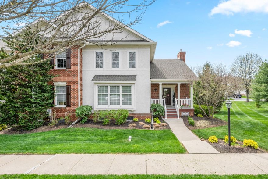 Nestled in the prestigious Weatherstone community, this exquisite end-of-row townhouse offers a harmonious blend of luxury and comfort, perfect for those seeking an elevated lifestyle. Built in 2005, this residence boasts a traditional architectural style, enhanced by a stunning combination of brick and stucco exterior that exudes timeless elegance. Step inside to discover a meticulously maintained interior that spans 3,080 square feet, featuring an open floor plan designed for both relaxation and entertaining. The inviting living area is anchored by a cozy gas fireplace, creating a warm ambiance for gatherings. Crown moldings and ceiling fans add a touch of sophistication, while hardwood flooring flows seamlessly through the main level. The heart of the home is the gourmet kitchen, equipped with modern appliances and ample counter space, perfect for culinary enthusiasts. Adjacent to the kitchen, a stylish bar area invites casual conversations and entertaining. The main floor laundry adds convenience to your daily routine, ensuring that chores are a breeze. Retreat to the spacious primary suite, complete with walk-in closets that offer abundant storage. The en-suite bathroom features elegant finishes, providing a serene escape after a long day. Outside, the community amenities elevate your lifestyle further. Enjoy sunny afternoons at the outdoor pool, challenge friends to a match on the tennis courts, or unwind at the clubhouse. The beautifully landscaped common grounds and tot lots create a welcoming environment for leisure and recreation. Parking is a breeze with an attached two-car garage, complemented by driveway and on-street options. The neighborhood is designed with sidewalks and street lights, enhancing the suburban charm and safety. Located in a vibrant suburban area, this home offers easy access to local shops, dining, and recreational activities, making it an ideal choice for those who appreciate both tranquility and convenience. Experience the exclusive lifestyle that this remarkable property offers, where luxury meets comfort in every detail.