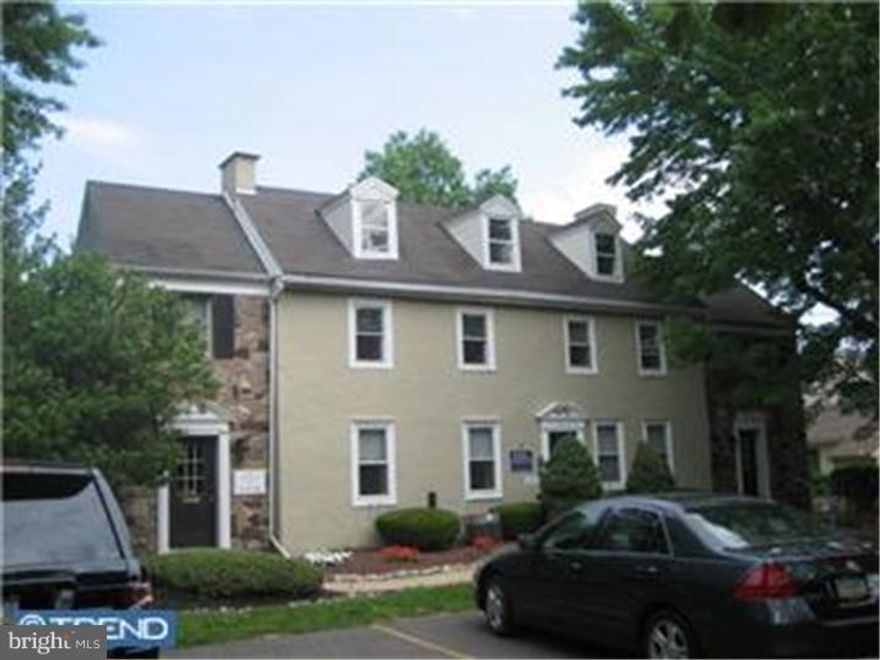 Professional offices consisting of 2 private offices.  This self contained first floor location is ideal for operating your business.  The building offers a front and rear parking lot, common area rest rooms, use of kitchen and use of a first floor conference room.  The building is ideally located in the Richboro business and shopping district.