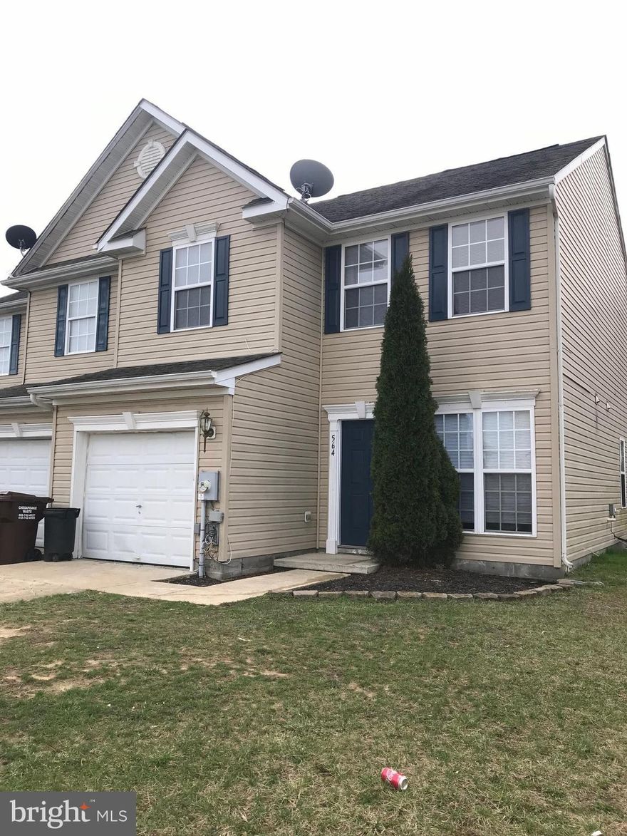 Why rent when you can own for less! Wonderful 3 bedroom, 2.5 bath duplex. All new flooring, kitchen appliances, & freshly painted throughout. Large eat-in-kitchen with sliders leading out.  Spacious master bedroom with walk-in closet and full bath. 1 car garage. Small storage shed. Paved driveway. Within minutes to Denton and DE. Great value.