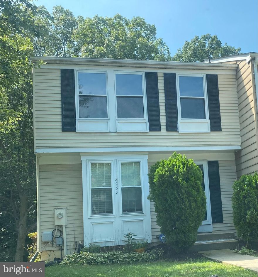 This is a must-see! This end-of-unit townhome, 3 bedrooms, 1 full and 1 half bath, is located in the quaint community of Asbury Woods. The home is ready for you to move in and make it your own.  The recently upgraded kitchen is designed for eating with a window view.  The existing closet outside of the kitchen can be converted to an additional half bath.  New features include fresh paint throughout and new carpet on the main and upper levels.  In July 2025, a new air conditioning unit was installed with a warranty transferable to the new owner. There are two assigned parking spaces. This great location near 32 and 95 has a highly regarded school district.   Asbury Woods is a short drive to shopping, historical, natural, cultural, sports, and entertainment sites and events.  Minutes from BWI Airport and the Laurel MARC station, it’s an ideal location.  Make it your home!