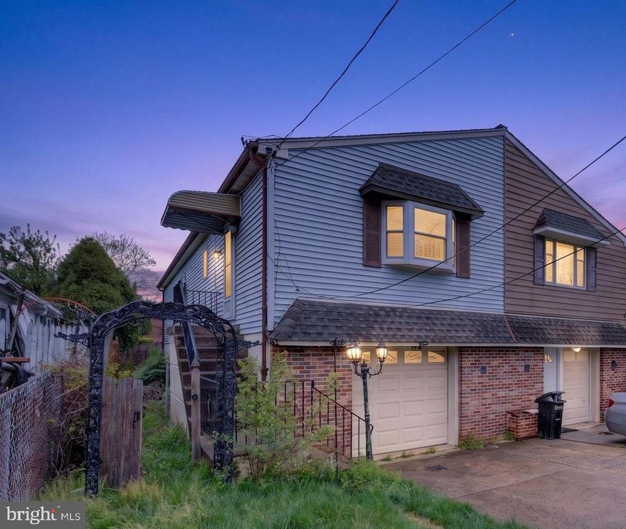 Welcome to 9609 Hoff St. This home is located in the center of a gorgeous little Bustleton neighborhood, away from the main roads, quiet and peaceful.  Parking is no issue at all, with an attached garage, a full driveway and plenty of street parking. Inside, the open concept is perfect for cozy nights at home or entertaining friends and loved ones. On the main level you have an open kitchen, a huge living room, two sizable bedrooms and a full bath. Downstairs there's a full laundry room, with all utilities, another full bathroom, a 3rd bedroom as well as a large bonus room perfect for a home gym, office or additional den/TV lounge. Off the of the bonus room is access to a private, fenced-in backyard. A sensible twin house in a quiet neighborhood, just a 2 minute walk to Anne Frank Elementary School and quick drive to countless amenities (grocery stores, restaurants, hardware stores). Call for a tour today!