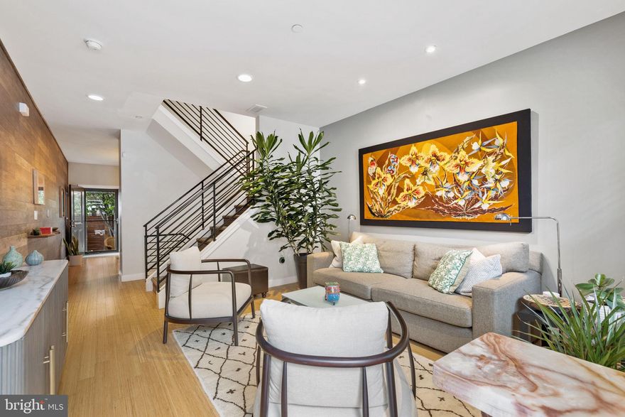 Impressively upgraded and thoughtfully designed townhome in the heart of Brewerytown! Just around the corner from Fairmount Park and popular Kelly Drive, 3011 Baltz Street is located on one of the most desirable blocks in the neighborhood. Attention to detail is evident from the entryway with glass awning and large planter with espalier beech tree. This smart home with 4 bedrooms and 3 baths has voice controlled Lutron System lighting, smart phone camera access, ADT security system and NEST thermostat. The rear outdoor space features professional grade faux lawn, 25' tall privacy trees, and built in drip irrigation system. The upper 3rd floor patio includes custom steel planters, faux privacy shrubbery and a manual retractable awning for those sunny days. The home has bamboo flooring throughout and wood accent walls. The eat in kitchen has a herringbone marble backsplash and stainless steel appliances. The fully finished basement with laundry includes a full bath and 4th bedroom perfect for quiet evenings. Over $70,000 in upgrades. This home is unlike any other! Schedule your private showing today.