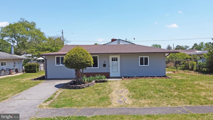 Stylishly renovated from top to bottom, this 3-bedroom ranch in Brookside Park blends modern updates with effortless single floor living. Light gray siding (2026), crisp white trim surrounding new windows (2026), and a new roof (2025) create standout curb appeal. Inside, a bright and inviting living room with a brick fireplace opens to a fully updated interior, featuring new luxury vinyl plank flooring and fresh paint throughout the home. The modern kitchen features new cabinetry, quartz countertops, stainless steel appliances, a pantry, and an eating area perfect for everyday living. A fully renovated bath with a walk-in shower, a dedicated office, and a convenient laundry nook add to the home’s functionality. A spacious family room connects to the third bedroom and utility room, offering flexible living space. The home also offers peace of mind with new central A/C and heating (2026) along with a new water heater (2026).  Step outside to a peaceful backyard with a newly updated patio which is ideal for relaxing or entertaining. All of this is less than 15 minutes’ drive from Newark Charter School (within the 5-mile radius), the University of Delaware, and Christiana Hospital. Its central location also provides quick access to I 95, making daily commuting simple and efficient. 3D virtual tour is available.