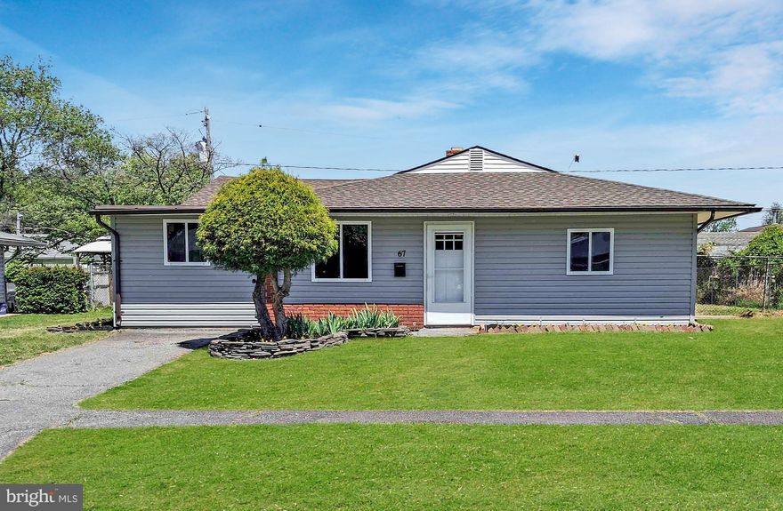 Stylishly renovated from top to bottom, this 3-bedroom ranch in Brookside Park blends modern updates with effortless single floor living. Light gray siding (2026), crisp white trim surrounding new windows (2026), and a new roof (2025) create standout curb appeal. Inside, a bright and inviting living room with a brick fireplace opens to a fully updated interior, featuring new luxury vinyl plank flooring and fresh paint throughout the home. The modern kitchen features new cabinetry, quartz countertops, stainless steel appliances, a pantry, and an eating area perfect for everyday living. A fully renovated bath with a walk-in shower, a dedicated office, and a convenient laundry nook add to the home’s functionality. A spacious family room connects to the third bedroom and utility room, offering flexible living space. The home also offers peace of mind with new central A/C and heating (2026) along with a new water heater (2026).  Step outside to a peaceful backyard with a newly updated patio which is ideal for relaxing or entertaining. All of this is less than 15 minutes’ drive from Newark Charter School (within the 5-mile radius), the University of Delaware, and Christiana Hospital. Its central location also provides quick access to I 95, making daily commuting simple and efficient. Professional photos coming soon. 3D virtual tour is available.