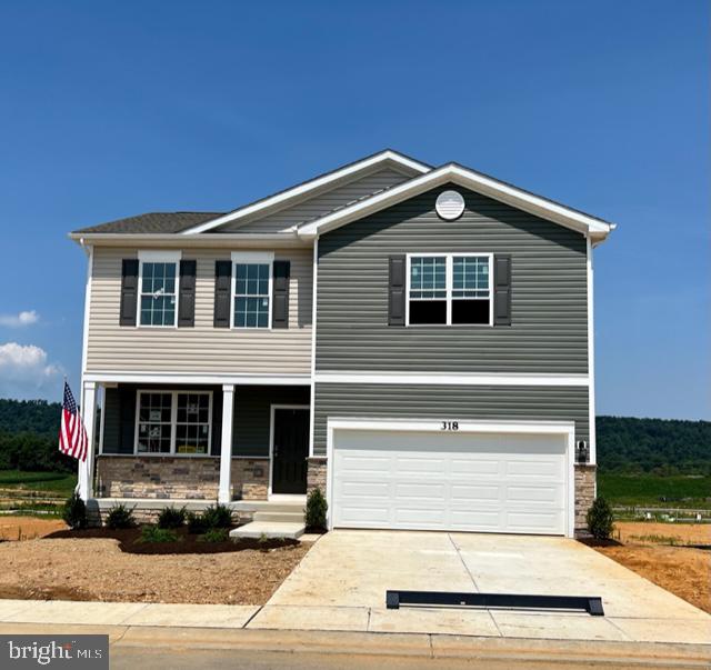 Immediate Move In. Don't wait to build! Move In Ready! Our Eastover floor plan offers beautiful curb appeal with a front porch with stone accents for relaxing, as you enter into the foyer you have 9" ceilings on the first level and a flex room that you can use for a dining room, office or whatever you want. The open floor plan is great for entertaining and has a window over the kitchen sink to view the beatiful mountains. 2nd level offers 4 bedrooms and 2 full baths and thats not all if you need to get away from it all go down to the walk out basement area to the finished rec room. The 2 car garage has a garage door opening and our great smart home package is included