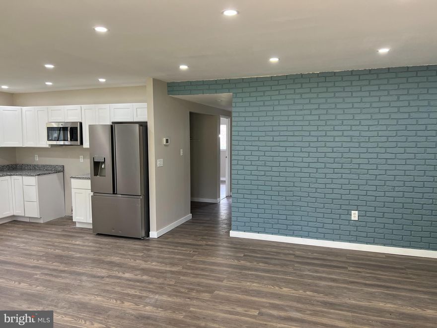 Great opportunity for updated main level condo in quiet waterfront community with brick exterior. New flooring, new kitchen, new baths.  New stainless steel appliances and hard surface countertops.  Gas heat. Condo fee includes water, sewer, pool, water access, etc. Condo is not FHA or VA approved and being sold as-is.