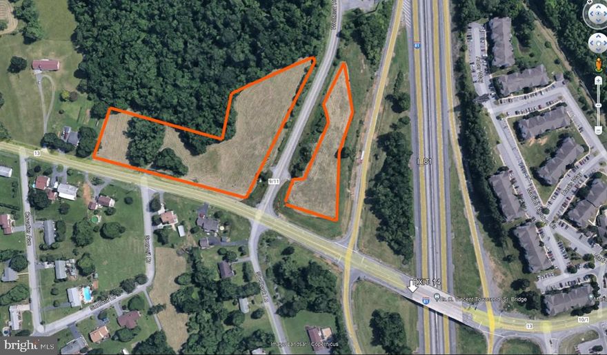 Located on the Northwest corner of Exit 14 directly off Interstate 81 with traffic counts of 68,000. The property consists of 5.6 acres and would be a great location for any business that wants to be seen from the Interstate.