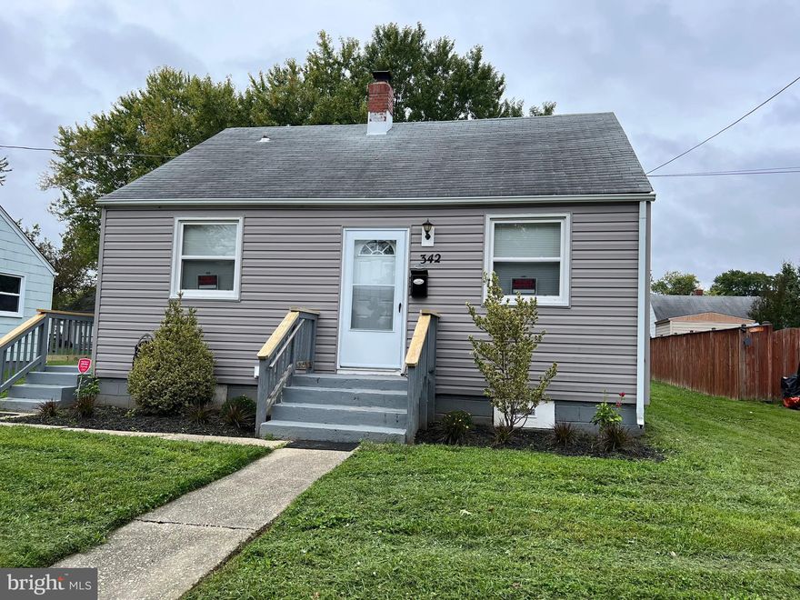 2 bedroom, 1 full bath bungalow. Updates include double pane windows, vinyl siding, HVAC, 6 panel doors, 2 storm doors, kitchen counters, bath, gas range, carpet over oak floors, fresh paint through out,  windows and blinds. Move in ready. Call for appointment