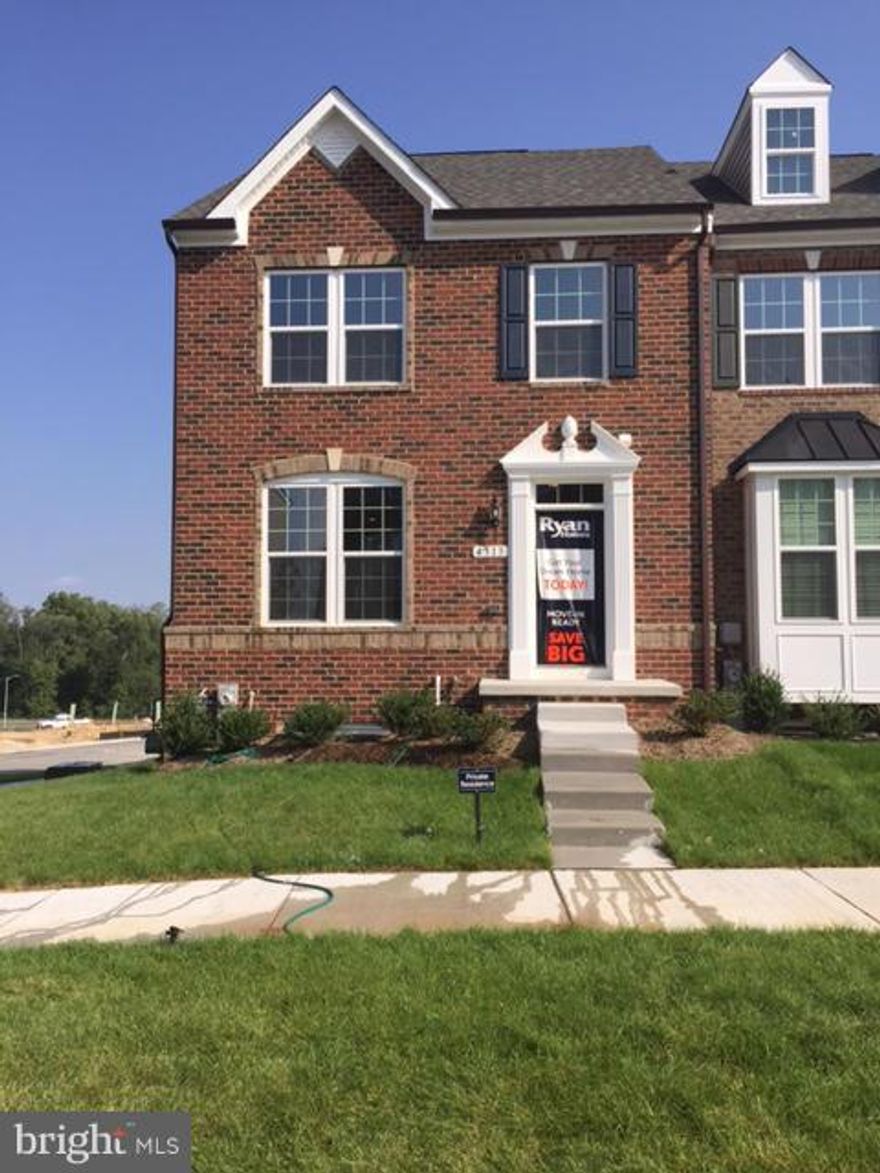 Stunning Schubert IMMEDIATE DELIVERY in Ballard Green in Owings Mills w/2 car gar townhomes w/clubhouse/pool. Home incl Full Brick Frnt, 4BR/3.5BA, 18X10 Composite Deck, Granite tops/Upgrade Cabinets throughout, S/S Appl incl Fridge, HW Main Level, W/D incl in 2nd Fl Laundry, Lux Owner's BR w/Sep Tub/Show, Gar Door Opener. Pix representative only.