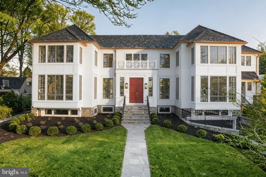 The apex of luxury and refinement in desirable Spring Valley. 5042 Overlook Road NW is the collaboration of Washington DC’s premier developer Dilan Homes and renowned architect Christian Zapatka. Located on a uniform and level .3-acre lot, this 9400+ square foot home features designer finishes and refinement across three elevator accessible levels.  The main level is composed of two symmetrical wings grounded by a dramatic central curved staircase. The south-east wing is laid out for formal entertaining while the north-west wing is reserved for informal (open concept kitchen/family room) living. Dramatic corridors and recessed pocket doors provide exceptional circular flow with multiple opportunities for designer and artistic embellishment. The upper level features 5 oversized bedrooms with en-suite bathrooms including a sumptuous owner’s retreat with spa bathroom, expansive walk-in dressing room/closets and corner exposure views of the landscaped grounds. The lower level accommodates a gracious two car garage, au-pair suite with separate entry and multiple recreation rooms as well as an unfinished area for custom utilization. Wide European plank floors, 10+ foot ceilings, high end designer finishes and custom millwork complement and enhance every room. 5042 Overlook Road NW represents the best location and finest new development in Spring Valley while maintaining pedestrian access to local commercial amenities and academic institutions. Delivering early 2026.