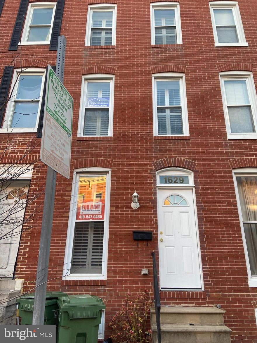 This charming 2 bedroom, 2 bathroom row home is perfect for any family!! This home has original hardwood flooring on the main level, carpet in the bedrooms, and large walk in closet. On the third level there is a master suite with it's own bathroom that has a stand alone shower, and large sink in tub. On the second level is another bedroom with it's own bathroom, with access to the balcony.  On the main level you have a large open kitchen with a stove, refrigerator, and dishwasher with access to the back yard that is fenced. Finally, the laundry is located in the basement, which can also be used for additional storage.  Available August 1, 2025.