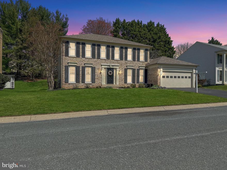 Welcome to this stunning brick-front 2-car garage Colonial in rarely available/highly desirable Olney Oaks! Perfectly situated on a private side street near parks, top-rated schools, and a variety of restaurants and shopping, this property offers the best of suburban living. Boasting 4 spacious bedrooms, 3.5 baths, and a finished lower level, this home truly has it all!  The recently added solid surface flooring, the exotic stone counters, new carpet, and the 2025 luxury owner's bath renovation will blow your mind!   With recent upgrades like a new heat pump (2020), a recently replaced roof (2018), and windows (2010), this home is a rare turn-key opportunity in a community you will want to stay in forever!