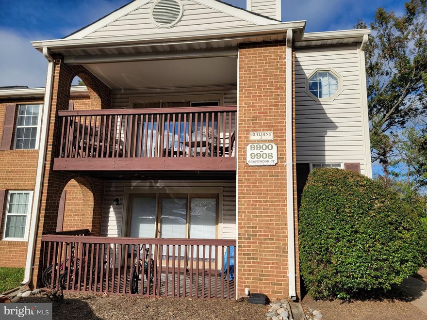 Main level living with no steps. Ground-level sunny patio in the great Manassas City location, walking distance to PW hospital, Dunk'n Donuts, Starbucks, and shopping. Two bedrooms and two full baths make this simple, carefree condo-style living.  Close to historic Manassas, VRE commuter train, and lots of dining and shopping. Contact us ASAP for an appointment to view 9902 Grapewood Ct, Manassas VA 20110 *No interior Photos* Tenant occupied.
