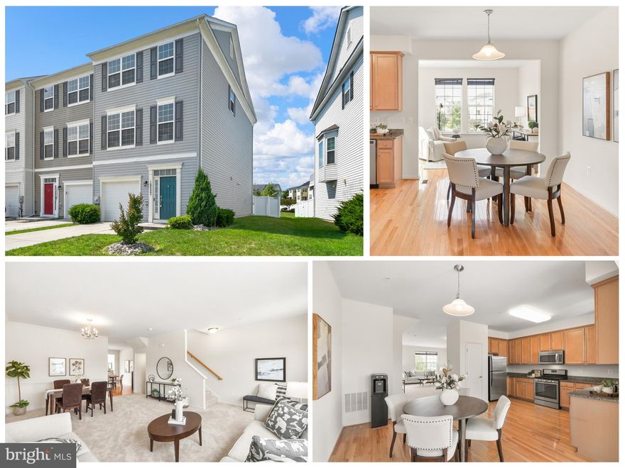 Welcome to this stunning 3-bedroom, 2.5-bath end-unit townhome in the coveted Collegiate Acres community of Hagerstown, where contemporary living meets utmost convenience. This home perfectly balances style, functionality, and comfort, offering a lifestyle that’s both enjoyable and practical.

As you arrive at this end-unit townhome, you’ll immediately appreciate the driveway parking, in addition to on-street parking, for guests! Step inside to a welcoming lower level that provides a large rec room, garage access, and a walk out to a fully fenced back yard! This level conveniently leads up to the heart of the home, where you'll find an expansive open-concept main living area that’s designed to impress.

The main floor boasts a generous family room and dining room combination, offering a versatile space perfect for both entertaining and relaxation. Large windows flood the room with natural light, highlighting the elegant finishes and creating a warm and inviting atmosphere. Whether you’re hosting gatherings or enjoying a quiet evening with loved ones, this space adapts to your every need.

Adjacent to the dining area is a spacious, eat-in kitchen that is sure to be the heart of your home. This well-appointed kitchen features modern appliances, ample cabinetry, and a convenient casual dining space. Its thoughtful design ensures that meal preparation is a breeze, while the adjacent morning room adds a charming spot to enjoy your coffee or a casual meal. The morning room’s large windows provide picturesque views of the fenced backyard, seamlessly blending indoor and outdoor living.

The fenced backyard is a standout feature, offering a private and secure outdoor space for relaxation and recreation. It’s perfect for summer barbecues, gardening, or simply enjoying the fresh air in a serene setting. Whether you have children who need a safe place to play or pets who will relish the space, the backyard is a versatile area that enhances your living experience.

On the upper level, you’ll find three well-sized bedrooms designed for comfort and flexibility. The primary suite is a true retreat, featuring a spacious layout, a walk-in closet, and an en-suite bathroom equipped with modern fixtures. The additional bedrooms are equally inviting, offering ample space for family, guests, or a home office.

The home’s location further enhances its appeal. Situated in close proximity to major commuter routes, you’ll find your daily travels to work or other destinations are smooth and hassle-free. Additionally, the nearby shopping centers and modern conveniences ensure that everything you need is just a short drive away, from grocery stores to dining and entertainment options. With its blend of style, functionality, and convenience, 18223 Hurricane Court is a place where you can truly feel at home. Don’t miss the opportunity to make this inviting property yours—schedule a viewing today and experience the best of Hagerstown living!