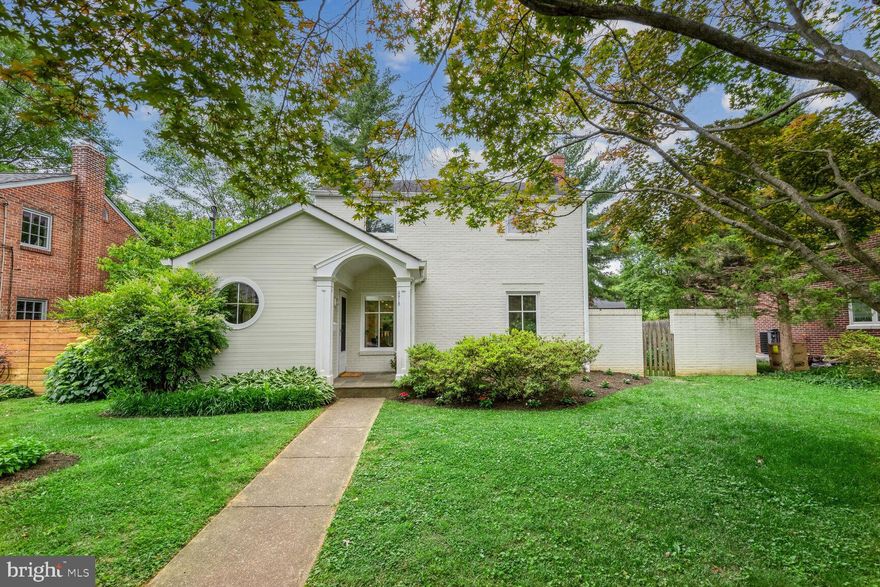 This one is special!   Nestled in the heart of the Greenacres neighborhood, this expanded Colonial sparkles with natural light,  has great flow and space.   Enter this gem and you are in the foyer which leads to the living room with views to the stunning family room with 9 ft+ ceilings and a wall of windows overlooking the patio and garden.   The kitchen is open to the family room with granite countertops and  white cabinetry.   Dining can be in the original separate dining room (now an office) or in the family room where there is the perfect table space.  Upstairs is a true primary suite with vaulted ceilings, a large walk-in closet and ensuite bathroom with walk-in shower.  Two additional bedrooms and a hall bath complete the upstairs.  The lower level has the recreation room, laundry and plenty of storage space.  Freshly painted and with wood floors that shine, this home is move in ready!  Friendship Heights Metro is right up the street, the bus stop is even closer.  Easy access to DC, Bethesda, and Virginia  An added bonus is  the new Westbard Square development, Millie's The Heights Eatery, 2 Whole Foods stores  and the Capitol Crescent Trail all steps away.