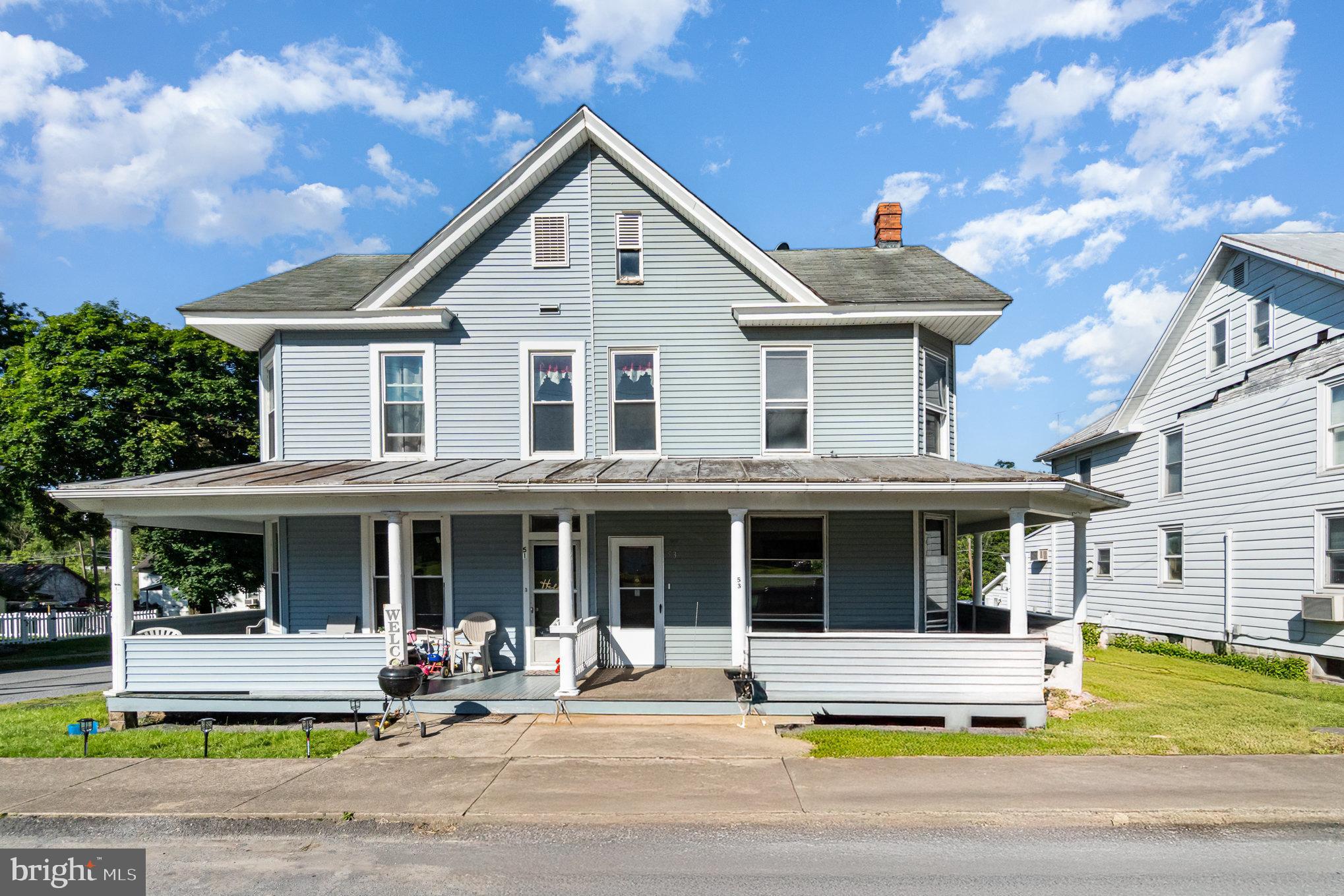 Welcome to 53 N Market Street, Millerstown, a charming 3-bedroom, 1.5-bath semi-detached home that boasts its original charm with some modern updates. Featuring a spacious wraparound front porch perfect for relaxing evenings, this move-in ready gem is looking for its new owners!
Inside, you'll find a functional layout with generous living spaces, while outside, a nicely sized yard provides space for gardening, play, or entertaining. Enjoy the convenience of small-town living with a short walk to the scenic Juniata River, ideal for fishing, kayaking, or peaceful riverside strolls.
Whether you're a first-time buyer or looking to downsize, this home is full of potential. Schedule your showing today!