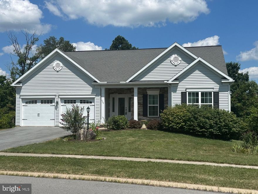 This is the home you've been waiting for with the ease and convenience of one floor living nestled on over a half-acre in the desirable Grove Park community.  Designed for modern living, this home features an open floor plan with elegant, engineered hardwood flooring throughout most of the first floor.  Overlooking the towering trees lining the backyard, this 3 bedroom, 2 bath home gives your family room to grow with 2,100 sq ft of living space on the first floor as well as a huge unfinished walk-out basement with a 3-pc rough in for a bathroom to finish to suit your needs.  Admire the lovely cream-colored upgraded cabinetry that includes roll outs for ease, an oversized island, tasteful granite countertops, double ovens and a cooktop complete this well-designed kitchen.  The soaring ceilings in the living room compliment the inviting fireplace and wall of windows filling this home with light.  Cozy up in the sundrenched morning room for that morning cup of coffee, a good read or just relax and meander out to your oversized deck for some fresh air.  Retreat to the owner's suite featuring a dramatic tray ceiling, spacious walk-in closet, tiled shower with glass door and tasteful granite countertop.  There are two additional nice-sized bedrooms that offer a full bath in the hallway.  Just minutes to PSU.