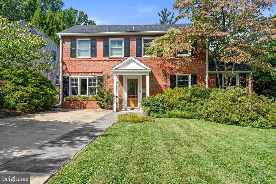 Offers due Tuesday, Feb 4 at 12:00 noon.  Small-town charm with urban convenience – Just a couple blocks over the D.C. line into Bethesda, welcome to the “Westbrook Neighborhood,” known for its close-knit residents, active community, and incredibly convenient location.

Imagine your new life in this four-bedroom, three-bath home. Close to Friendship Heights and Spring Valley (DC), this handsome brick colonial is a stone's throw from parks and playgrounds, commuter routes, shopping, and restaurants.

Upon arrival, a landscaped front yard and covered front stoop create the warmest of welcomes. The home offers an expanded floorplan with delightful details, including hardwood floors, built-ins, and sun-filled spaces. Thoughtfully designed, it features a formal living room with a gas fireplace; a spacious study with a window seat and en suite full bath that provides a flexible space or guest bedroom option. The family room with built-in shelving and the formal dining room provide easy access to the eat-in kitchen. Oversized windows overlooking the garden and a wide center island ensure the kitchen remains the central hub of daily living. The main floor easily connects to the back patio through oversized doors that lead to the private, lush backyard, offering space for entertaining.

The second level is highlighted by the en suite primary bedroom featuring dual closets and an updated full bath. There are also two more bedrooms and another updated hall bath. The lower-level recreation room, laundry, and storage provide enough space for a future bedroom and bath.

4903 Earlston Drive benefits from neighborhood parks and trails and is convenient to Friendship Heights, Spring Valley, and the Capital Crescent Trail. Nearby Metro stations and major commuting routes offer easy access to Bethesda, Chevy Chase, and downtown D.C. Inbound for Little Falls Swimming Club. The neighborhood is served by Westbrook, Westland, and B-CC schools.