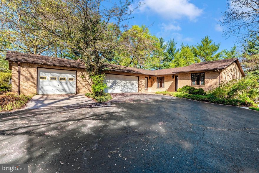 Own your own 'island'! This all brick rancher with walkout basement and 3 car garage sits on its own 3.55 triangular shaped lot off RT64 (Jefferson Blvd). Tons of square footage! 4 bedrooms and 2.5 baths. The septic was pumped spring 2024, EWH 1/2024, UV light, and softener on well. House has ceiling radiant heat with electric baseboard as backup and central air conditioning. The house and the outbuilding both have a generator.  Roof is 20 years old. The large outbuilding was used for birds, has electric and plumbing and roof leaks. Enter at own risk. House is priced to sell quickly and sold strictly as-is.