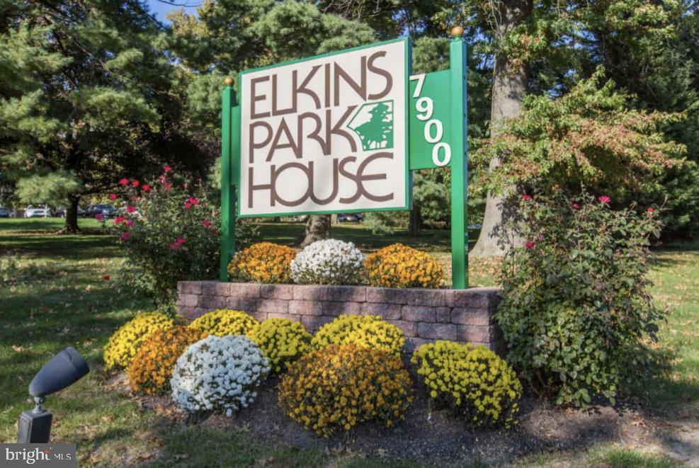 Welcome to your new condo at the desirable Elkins Park House. This beautifully maintained condo sits on acres of beautifully manicured landscape. This is a premier community with 24 hour security and many amenities including a pool, a restaurant and gym. Drive up and enter the magnificent central lobby with large sitting areas on both sides. There are variety of local businesses represented conveniently on the first floor. Elevator ride up to the penthouse will reveal this well maintained 1 bedroom and 1 bathroom unit boasting expansive windows for abundance of bright natural light. Whether you're having morning coffee or evening tea, you can enjoy the outdoor views on the covered balcony. Elkins Park House is close to major highways and transportation is easily accessible. You can also enjoy the various parks, walking trails, libraries and endless shopping in Montgomery County. Don t miss the chance to live on the penthouse floor with breathtaking views.