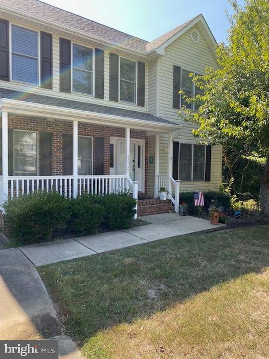 This spacious 3 - level colonial offers four bedrooms with roomy walk-in closets in all the rooms, three full baths and one half bath on the main level with an extra large two car garage that offers plenty of storage. Home offers over 3,400 sq ft of total living space.  Large 9 ft ceilings throughout, private office space, separate dining room with easy access to the kitchen with silestone counters, stainless steel appliances, extra tall maple cabinets which flows into a  spacious mud room off the garage. Living room offers large windows and a cozy gas fireplace. From the kitchen and living room combo step out onto the large deck which overlooks the fenced in backyard with a wooded backdrop setting. Upstairs offers four nice sized rooms all with walk-in closets. Primary has a newly renovated bathroom with tiled shower, double vanity sinks, walk in-closet and additionally offers his and her closets.  Laundry room located in the upper level hall for easy access. Full roomy bath that serves the additional bedrooms.  Walk out basement to fenced in yard with a covered patio area. Basement partially finished to entertain guests with a full bathroom and also two unfinished rooms for additional storage.  Roof is 5 yrs young. Located in Greenview West Community, short drive to PAX Naval Air Station, shopping, restaurants and Leonardtown Square or take a drive across the Thomas Johnson bridge to historic Solomons Island.