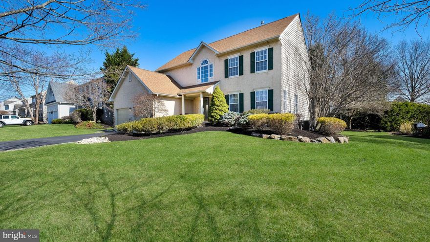 More Photos Coming, 4 BRS & 2.5 BATHS, FINISHED BASEMENT, Coming Soon!! Location location walk to downtown Newtown Borough!  Council Rock School District. (Council Rock HS North) Featuring an elegant 2 story center hall colonial that is light & bright. Formal living room & dining room with custom chair rails & crown moldings. Spacious family room with gas fireplace with marble surround & elegant wood mantle. Custom eat-in kitchen complete with chic tile backsplash, white cabinetry, stainless appliances & granite counter tops.  Stylish 3/4" ash hardwood flooring throughout the first floor. Main floor updated laundry area/mudroom with utility sink, cabinetry, washer & gas dryer. Powder room and direct garage access complete the 1st floor. On the 2nd level you will find 4 spacious bedrooms with ample closets & ceiling fans. A full bath featuring tub/shower combo, tiled backsplash, dual sink vanity & hall linen closet for extra storage accompany bedrooms 2-4 The main bedroom offers a coffered ceiling, ceiling fan & sitting area that could be used for many purposes. ie: extra closet, office, etc. 2 large walk-in closets & a luxurious full bathroom with double sink vanity, jetted soaking tub & tiled stall shower. The finished basement offers carpet & versatile space with many uses, ie: playroom, hobby area or even gym. Outback you will find a spacious deck with kitchen access for entertaining purposes surrounded by mature landscaping for privacy.  This home is a true commuter delight as it is minutes from I-95 & Train.