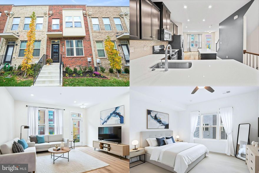 Motivated seller offering $7,000 toward buyer closing costs!
Welcome to the Clarendon model townhome, where luxury, space, and convenience come together seamlessly. This elegant brownstone features a wide-open main level designed for modern living and entertaining, with spacious bedrooms, each offering its own private bathroom.

The garage level offers a two-car tandem garage with plenty of storage. Upstairs, the main living level is anchored by a gourmet kitchen that flows effortlessly into the dining and family rooms, creating a warm and inviting space for everyday living and hosting. Step outside from the dining area onto a private deck, perfect for morning coffee or evening relaxation.

The third level includes two generously sized bedrooms with full ensuite baths. The owner’s suite is a true retreat, featuring dual vanities and an expansive walk-in closet. The fourth level offers a third bedroom with a private bath, a large loft area, and a rooftop terrace, ideal for relaxing or entertaining.
Ideally located in Belcrest Hills, this brownstone is walkable to the Metro, just three miles from Washington, DC, and offers the added benefit of no city taxes. Don’t miss this opportunity to enjoy luxury living with unbeatable convenience.