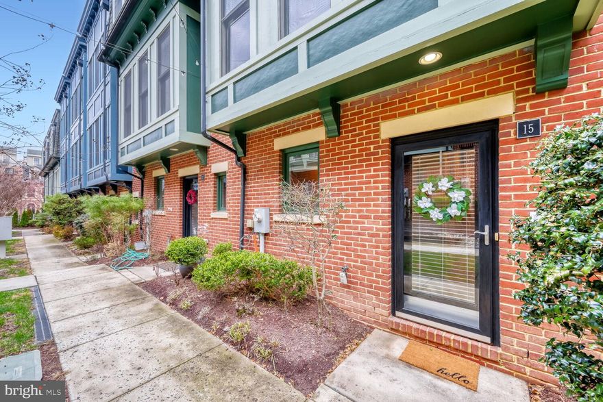 Welcome to 15 Yogurt Lane—your urban oasis in the heart of Upper Fells Point. Tucked on a quiet, gated courtyard a few minutes from downtown, this spacious townhome is just what you’ve been waiting for, with four finished levels, a rooftop terrace and attached two-car garage. The entry level bedroom offers a convenient flex space. The large closet has a bath rough-in, ready to convert the space into another en suite, or it could be utilized as a home office, guest room, or gym. Upstairs the sun-drenched main level features an open floor plan with gleaming hardwood floors. The chef’s kitchen is the heart of the home, featuring stainless steel appliances, 42" maple cabinetry, and tiered granite countertops. Adjacent to the kitchen, the spacious dining area flows into the living room, complete with a gas fireplace. A stylish powder room completes this level. The third floor offers two generously sized bedrooms, each with an en suite bathroom. The primary bath features dual vanities, a jetted tub, and a tile-enclosed shower with body jets. Laundry is conveniently located on this floor as well, with a full sized stacked washer and dryer. The expansive 4th level can be a great family room, home office or an additional loft bedroom. You’ll have access to a large roof top terrace, the perfect place for dining, entertaining, relaxing under the stars. Recent updates include a 2025 highly energy-efficient main HVAC unit, providing significant utility savings, as well as painting and carpeting in 2026. As part of Lombard Court you’ll enjoy the private, gate-accessed, cafe lighting-lit courtyard—a true urban sanctuary. This home offers an unbeatable location within easy reach of Patterson Park, Harbor East, Fells Point, Johns Hopkins, Ministry of Brewing, and downtown. Enjoy modern comfort with city living at its best! (Some photos virtually staged to help visualize the space.) Don't miss out on this fantastic opportunity to call 15 Yogurt Lane your new home.