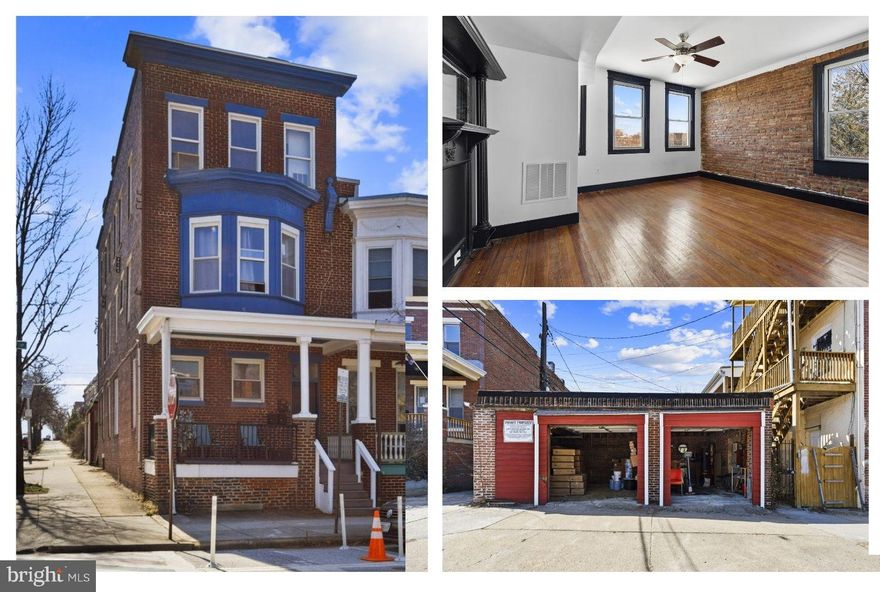 Incredible house-hacking / 3-unit investment opportunity WITH 2 READY-TO-RENT GARAGES  in the heart of Baltimore’s coveted Charles Village neighborhood. Current annual rental income for units 1 and 2 combined is $34,500. If unit 3 (currently and intentionally vacant for a potential owner-occupant) were to be leased for $1,600 per month, and each garage (also currently available) were leased for $150 per month, total annual income would be $57,300. This statuesque end-of-group residence boasts three separately-metered, spacious units – each flaunting abundant natural light, wood flooring, updated kitchens with modern cabinetry, in-unit laundry, and air conditioning. UNIT 1 encompasses the entire main level, is 1 bedroom, 1 full bathroom, has window units, and is rented for $1,325 per month. The lease is to 8/31/2026. UNIT 2 encompasses the entire second level, is 3 bedrooms, 1 full bathroom, has mini-splits for heating and cooling, and is rented for $1,550 per month. The lease is to 4/30/2027. UNIT 3 is the penthouse apartment and yours to occupy or lease! It encompasses the entire third level, is 3 bedrooms, 1 full bathroom, has window units, and a cozy covered rear deck, and unlike the other two units, it is only accessible via the rear staircase, offering privacy. If you decide to lease this unit, recent rental comps support a $1,600 monthly rent.  (See 2724 Saint Paul St #3rd Floor which was only 2 bedrooms/1 bathroom and rented for $1,600 on 8/16/2025. See also 2732 Maryland Ave #2 which was only 2 bedrooms/1 bathroom and rented for $1,600 on 10/1/2025.) The two rear garages are currently unrented and can be yours to utilize in tandem with your penthouse apartment, as storage for maintenance needs, or can each be rented for an estimated $150 per month. With written leases, rent paid up on the occupied units,  lead certificates, and a 3-unit rental license (good though 5/8/2028)  in hand, this gem delivers turnkey peace of mind. Residents are responsible for their own BGE accounts. The landlord pays the water bill. Recent improvements include : New heating system for units 1 and 3, new refrigerators for all units, and fresh wood stain, new light fixtures, and new paint for unit 3 (2023). New window units for units 1 and 3, new mini splits for heating and cooling for unit 2, and new LVP flooring, bathroom vanity, and paint throughout unit 2 (2021). There is a Special Benefits Tax in this neighborhood. The current cost for the year for this property is $392.87. The Special Benefits Tax is a surcharge which covers additional safety and sanitization efforts to benefit the residents of the area. With its close proximity to the prestigious Johns Hopkins University (.5 miles), Medstar Union Memorial Hospital (.4 miles), Baltimore Museum of Art (.5 miles), downtown Baltimore (3 miles), and countless coffee shops and restaurants, the area is booming with students and professionals alike, making living here and lease-up a breeze! Schedule a showing today!