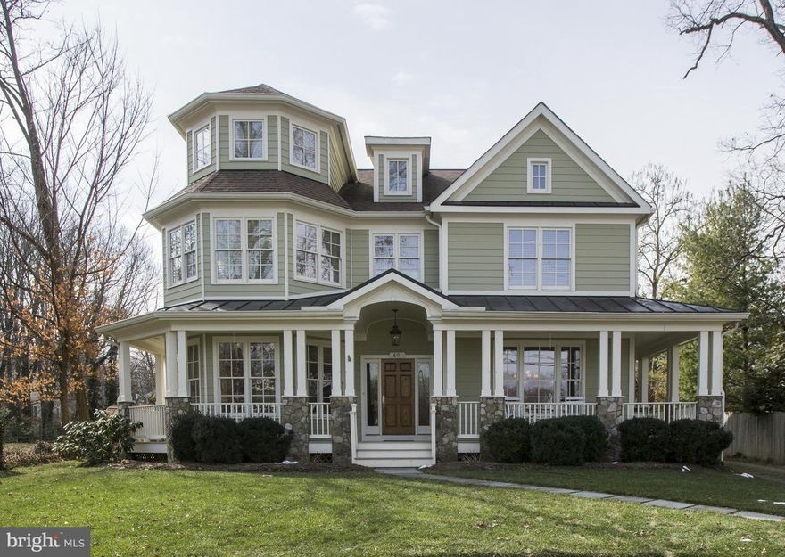 Exquisite southern designed home in one of the premier Vienna locations! Half acre lot w/wrap around porch, deck, patio & pool. 5 BR, 6.5BA, open concept home w/6,964 sq ft. 4 fin lvls! Custom details t-out! Gourmet KIT W/viking range, large island. Formal DR, LR, library, FR. Lux MBR Suite w/gas FP. Bonus loft! Fin LL w/rec rm, media rm, wet bar & more. 3 car garage & circular drive.