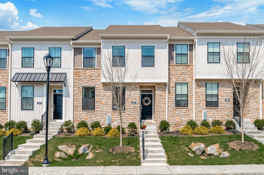 Welcome to this stunning home that shows like a model in the highly desirable community of Franklin Station. Guests and family are welcomed into the main floor of the home, where sunlight streams through expansive windows, illuminating sophisticated living spaces and elegant finishes. The spacious great room flows seamlessly into the gourmet kitchen, a delight for culinary enthusiasts with upgraded cabinetry, stainless steel appliances, and premium quartz countertops. The expansive island offers ample counter space, extra cabinetry, and a casual dining area. A highlight is the custom pantry, boasting glass barn doors, clever storage solutions, and butcher block shelving. Entertain or unwind on the expanded deck, enlarged by 6 feet and complemented by privacy walls. A private powder room adds convenience to the main floor. Upstairs, the primary bedroom offers serenity with a spacious walk-in closet and en-suite bath featuring dual vanities and stylish tile. Two additional bedrooms and another full bathroom provide versatility for family, guests, or a home office. The lower level offers flexible finished living space,  a closet, and a large unfinished room currently used for storage that could be finished. A 2-car garage completes this meticulously maintained home. The vibrant Franklin Station community offers low-maintenance living with amenities including a clubhouse, fitness center, and outdoor swimming pool. Conveniently located near the SEPTA Wawa Train Station for easy commuting, and just minutes from Media Borough with its vibrant atmosphere, restaurants, and essential services. Experience more than just a neighborhood – embrace a lifestyle of elegance and convenience within the award-winning Rose Tree Media School District. Welcome home!