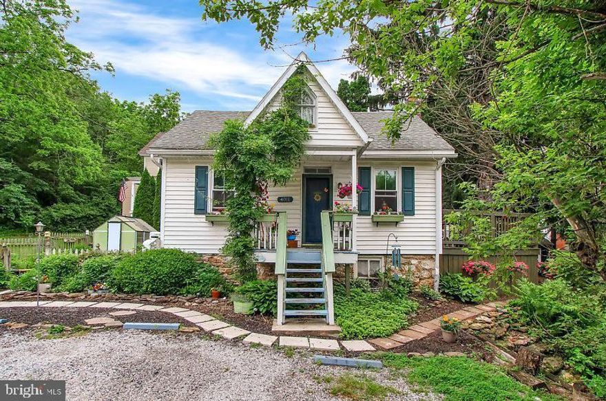 Built after the Revolutionary War, Cherry Run Cottage is cute and comfortable, within walking distance to the Rail Trail. Wood stove, two wells (one with working hand pump), a traditional English Herb Garden, and a bird-watching deck. The stream Cherry Run flows through the property, complete with a mature flowering cherry tree; a blue heron is a frequent visitor.  Fully functional and occupied but needs cosmetic touches. Get it now and finish it to your liking, saving thousands of dollars, and live here while you do it. If you were looking for this type of rare opportunity in Southern Schools, here it is. Purchase this home separately, or add the Farmhouse at 4025 Cherry Run Road that will be listed after the holidays, and have a family estate.    *seller is a licensed real estate broker*