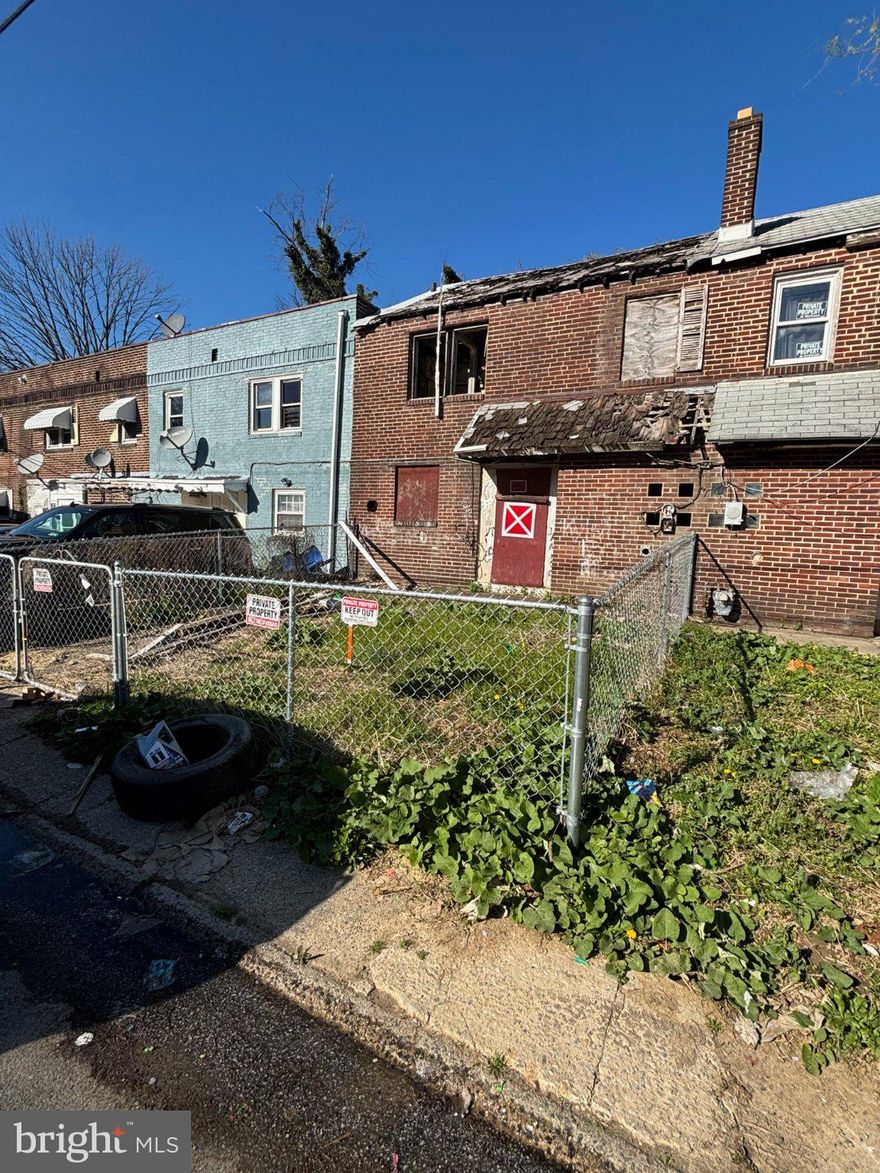 Investor Special – Full Rehab Opportunity in Chester.
See the potential of this 3-bedroom, 1-bath rowhome located in Chester, PA. This property is a complete shell and requires a full renovation from top to bottom, making it ideal for experienced investors or contractors looking for their next project.

This is a strictly as-is sale. The seller will make no repairs or improvements. Buyer is responsible for all certifications, inspections, and any required municipal requirements.

Cash buyers only and buyer responsible for full transfer tax