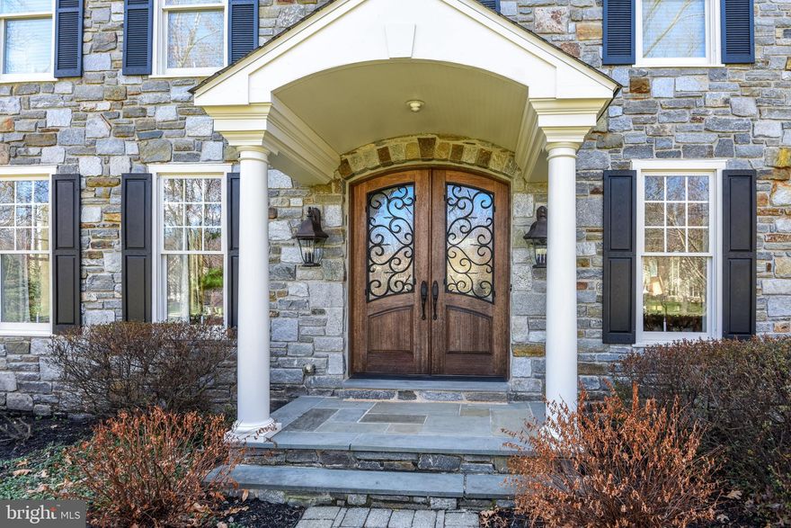 Situated in Lower Gwynedd Township is a premier enclave of one of a kind Estate Homes called Parsons Glen.  Rarely offered is this 5-bedroom, 5.2 bath Farmhouse Style Estate Home featuring Stone & Hardie plank facade.  Featuring over 7500 square feet of living space, this unique home not only offers much space, but the warmth of a southern style Estate home with an abundance of upgrades and new finishes.  Approaching this home, you are welcomed by a new covered porch featuring a new double southern style custom front door.  You are welcomed into a grand sized foyer and refinished hardwood floors which flank the entire first floor, including the main stairs and railings.  A formal Living Room features a wood burning fireplace with the option to convert to gas.  A gracefully designed formal Dining Room with a tray ceiling and newly finished wainscoting creates an elegant style for entertaining.  Today's lifestyle fits this home perfectly with the open style first floor yet provides privacy for the work from home which this main floor offers.   The 1st floor study features glass French doors, built ins, spaciousness, and privacy.  The back foyer leads to a 2-story family room with a wood burning fireplace (convertibility to gas), a grand gourmet kitchen with a spacious breakfast room, a newly renovated mud room with custom lockers, drawers & corner cabinet 2 powder rooms, a main staircase leading to finished basement & 2nd floor, a back staircase leading to finished basement, 2nd floor and finished attic with 5 bedroom & bath for a possible au pair suite or in-law suite!  Updated kitchen amenities include a commercial 6 burner gas range, built in refrigerator, 2 ovens microwave & dishwasher.  More special features of this home include all replaced interior doors and hardware, new water heater, 2nd floor laundry room, completely renovated owner’s bath with radiant heated flooring, newer 2nd floor AC unit, new heater & AC on 3rd floor, 3 Wi-Fi thermostats, new 2nd floor carpeting, freshly painted, updated irrigation system, gutter guards, new windows in most of the home, new Hardie plank siding (2020), pre-wired for  cat 5, new basement carpeting, 2 electric 220 amp panels, recessed lighting and closet organizers and custom wood trims throughout. An amazing setting with luxurious amenities, outstanding Wissahickon School District, easy accessibility to parks, shopping, restaurants, center city Philadelphia, 476, 309, turnpike, 95 and rail system make this Luxury Estate Home even more of a prize for you!  Make your private appointment today.