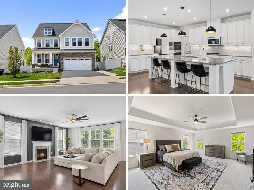 **OPEN HOUSE - Sun, Apr 26 1:00 PM - 3:00 PM**

Better Than New: $20K+ in Premium Upgrades and Transferable 10-Year Warranty! Welcome to 12428 Southington Drive, a masterclass in modern living located in the sought-after Mays Quarter community and zoned for the highly-rated Colgan High School. This is not just a "builder-grade" home. It is a customized, energy-efficient sanctuary where no detail was overlooked.

The Main Level and Kitchen: Step onto gleaming hardwoods that lead to a true chef’s kitchen. This space has been elevated with a Samsung Bespoke suite, an ultra-quiet Bosch 800 Series dishwasher, and upgraded designer lighting. Functional luxury abounds with a French-door office, custom wood blinds (a $3,200 investment), and a spacious mudroom with built-in cabinetry.

The Ultimate Basement and Outdoor Living: The walk-out lower level was recently transformed with 1,000 sq. ft. of waterproof STAINMASTER Luxury Vinyl Plank (LVP). This massive space features a bar with a dedicated wine refrigerator, making it perfect for hosting. Step outside to your private oasis, featuring a paved patio and deck with premium VEIKOUS aluminum pergola with a retractable canopy.

Rest and Security: The Owner’s Suite offers dual walk-in closets and a spa-style double-head shower. Three additional bedrooms include either an En-Suite or Jack-and-Jill bath access. For total peace of mind, the home is fully equipped with a Guardian Protection security system (3 cameras plus a video doorbell) and carries a transferable 10-Year Structural Warranty from Ryan Homes.

Experience over 4,500 square feet of finished living space in one of the most competitive, move-in-ready homes in Woodbridge!