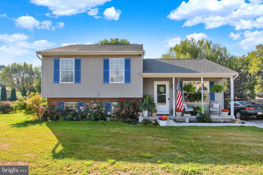 Nestled in the charming Abbottstown community, this split-level residence offers a perfect blend of modern luxury and timeless comfort. With a recent renovation in 2023, this home is in excellent condition and ready to welcome you. Step inside to discover a thoughtfully designed interior that exudes warmth and the feeling of a home. The spacious living area features a cozy gas fireplace, perfect for those chilly evenings, while the combination kitchen and dining area invites gatherings and culinary adventures. The kitchen is equipped with appliances, including a built-in microwave, gas oven/range, and a dishwasher, ensuring that every meal is a delight. The convenience of a tankless water heater and a water conditioner adds to the home's modern amenities. The home boasts three well-appointed bedrooms, Built-ins throughout the home provide ample storage. Window treatments enhance the comfort and style of each room, creating a serene atmosphere. Venture outside to enjoy the beautifully landscaped lot, which spans 0.36 acres and includes a lovely willow tree in the backyard. The cleared, level yard is perfect for outdoor activities or simply relaxing in the sun. A spacious deck and inviting porch to offer ideal spaces for entertaining or unwinding with a good book. The property also features a storage shed with electricity, offering additional storage space or potential for a workshop. Parking is a breeze with a paved driveway accommodating up to four vehicles, along with additional on-street and off-street options. The home's exterior, featuring a combination of vinyl siding and brick, adds to its curb appeal and durability. This residence is not just a home; it's a way of life. Enjoy the tranquility of suburban living, just a short drive from local amenities and attractions. Experience the perfect balance of luxury and comfort in this stunning property, where every detail has been meticulously crafted for your enjoyment. Embrace the opportunity to make this exceptional residence your own.  New Roof in 2024 and heating system in 2022.  Recent upgrades to the rear deck!