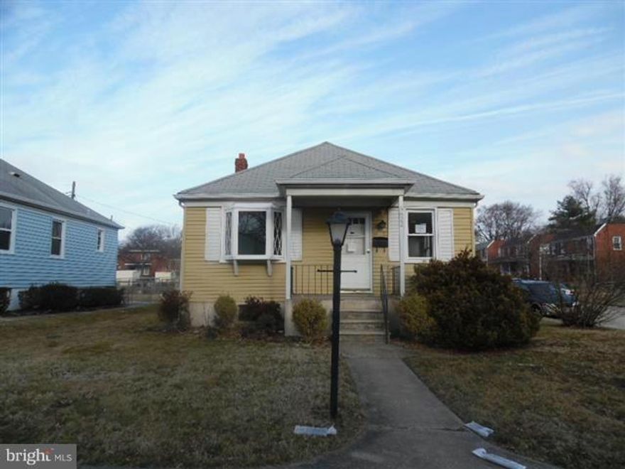 Cure rancher in Hamilton on corner lot with fenced rear and shed. Hardwood floors on main level. Huge living room and eat in kitchen.Bow window in front bedroom. Most windows have been upgraded.  Walk up stairs to attic for extra storage space. Lower level has 1/2 bath, space for rooms and laundry area. Easy access to downtown Baltimore and 695. View documents on mls.