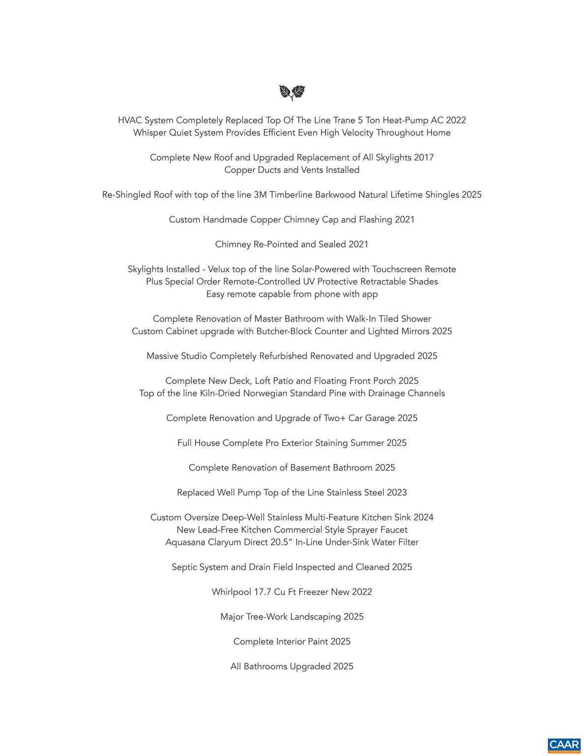 NONE AVAILABLE - Residential