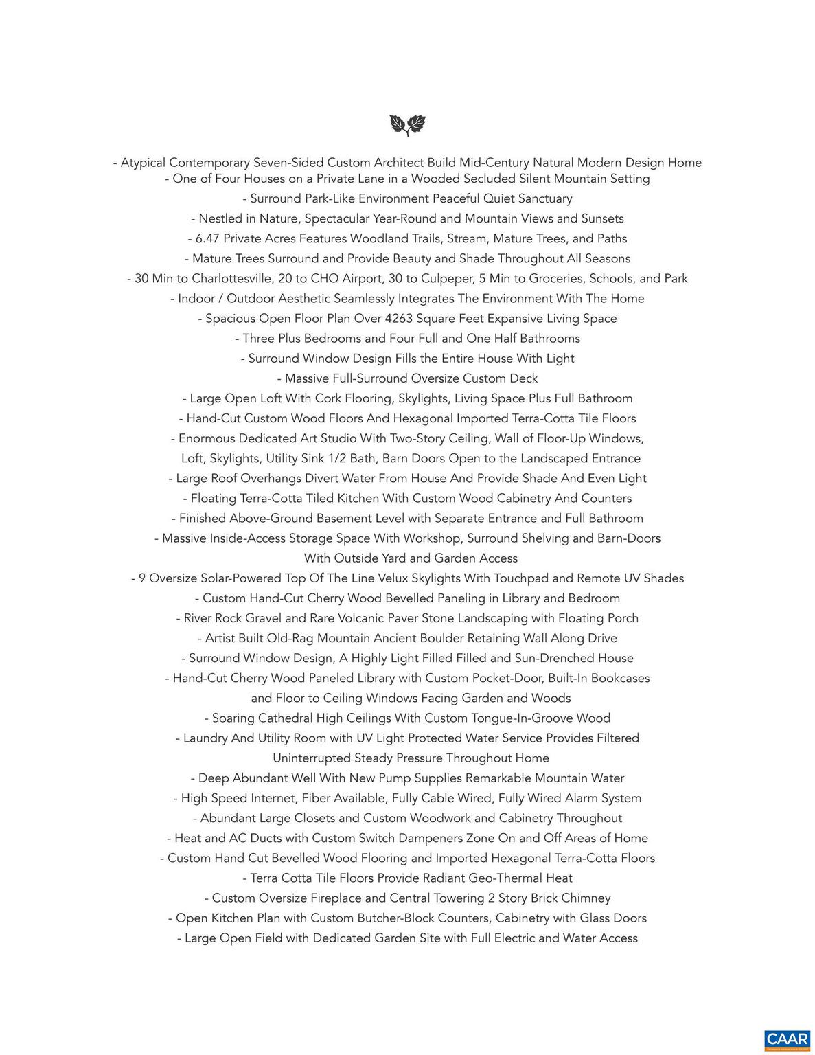 NONE AVAILABLE - Residential