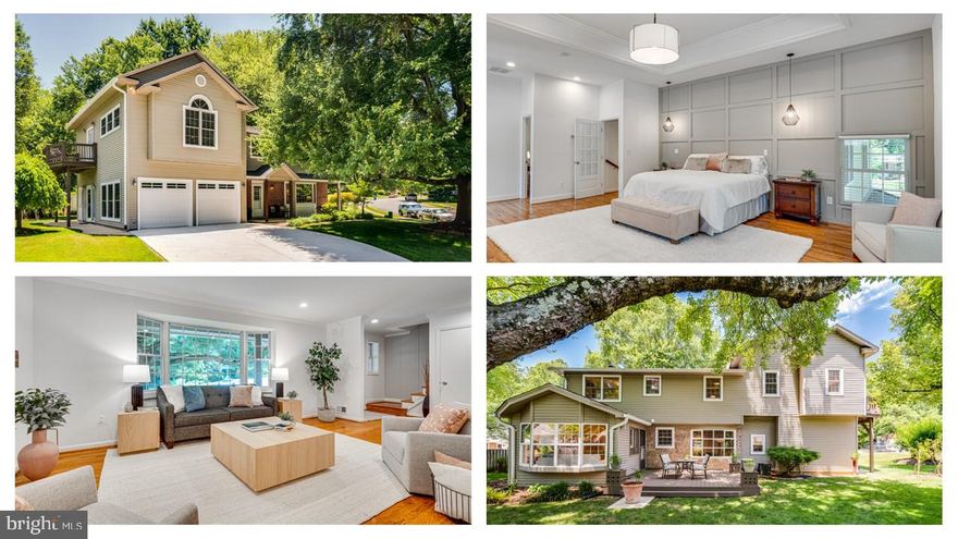 This is SUCH a wonderful home and we are SUPER excited to present it to you! This Kings Park West home, with its 5-bedrooms, 3-full and 2-half baths, and a “finished” 2-car garage, is simply exceptional and offers so many sought-after features. The main level of this home, with its gorgeous hardwood floors, includes the foyer, living room, dining room, kitchen, powder room, and a cheery sunroom addition!  Upstairs, you'll find five bedrooms, including the enormous primary bedroom with a tray ceiling, large updated bathroom, and fantastic walk-in closet; an additional primary or “princess bedroom”; 3 more great sized bedrooms; and an updated shared hall bathroom with 2 sinks. The hardwoods continue upstairs as do on-trend finishes, fresh paint, newer windows (2009), updated lighting, and more. The newly finished, walk-up lower level of this home is where you’ll find the laundry area (w/d only 5-6 yrs. old), a cozy rec room, plus some extra flex space for whatever you choose! This home has been meticulously cared for and maintained by the sellers for over 20 years! The kitchen has been updated and includes new stainless-steel appliances (2024), quartz countertops, and recessed lights; and all 5 bathrooms were updated this year.  The roof was replaced in 2023, the gas furnace and A/C are newer as well! The gas water heater was replaced in 2024 and the driveway was redone this year. This home is located directly across the street from Commonwealth Swim Club (no waiting period!), and there are two other swim clubs in the neighborhood from which to choose.  The entrance to Royal Lake Park is less than .5 mile away; major commuter routes, the VRE, and a Metro bus stop to the Pentagon are all also a stone's throw away.  Kings Park West is such a special and sought-after neighborhood with a strong civic association, tons of community spirit and activities, and sidewalk lined streets.  Someone is going to be very lucky to call this beautiful house home!