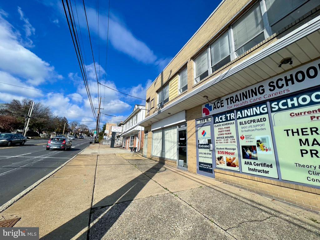 Outstanding professional office/retail space in the heart of Willow Grove. Recently renovated with high end finishes. The building boasts excellent visibility and signage opportunities on the highly trafficked Easton Rd. Easily accessible by public transportation and just one mile from the PA Turnpike, this space includes two large open rooms and a private office with a reception window. Additional features include a private bathroom, a storage/IT closet, a fully finished basement, and ample private parking at the rear of the building. A back door provides easy access to the parking lot.
