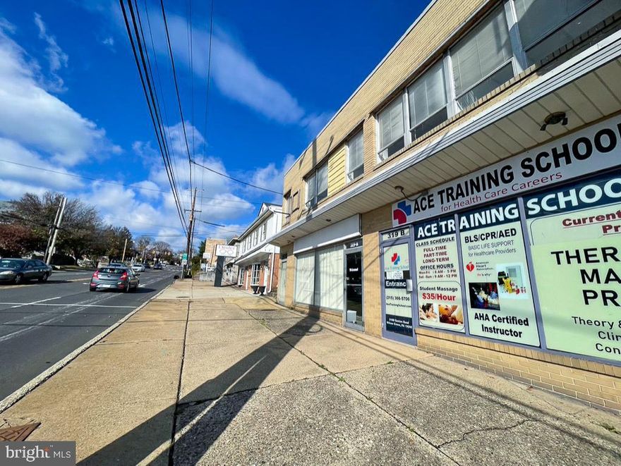 Outstanding professional office/retail space in the heart of Willow Grove. Recently renovated with high end finishes. The building boasts excellent visibility and signage opportunities on the highly trafficked Easton Rd. Easily accessible by public transportation and just one mile from the PA Turnpike, this space includes two large open rooms and a private office with a reception window. Additional features include a private bathroom, a storage/IT closet, a fully finished basement, and ample private parking at the rear of the building. A back door provides easy access to the parking lot.